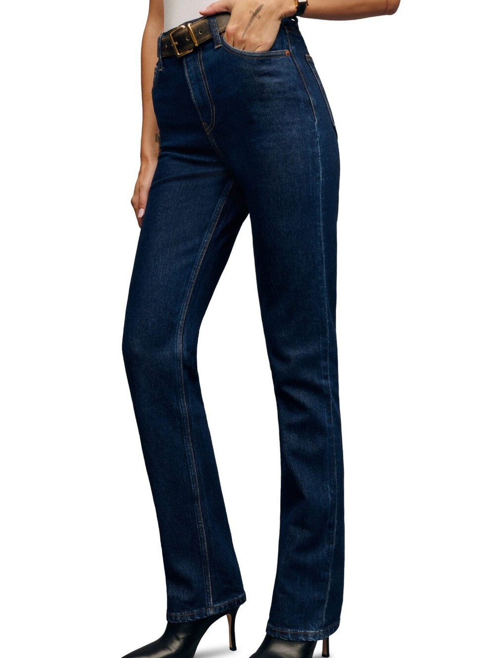 Reformation JAX stretch High Rise Straight Jeans